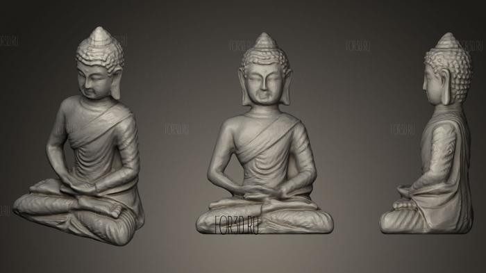 Buddha 3 stl model for CNC